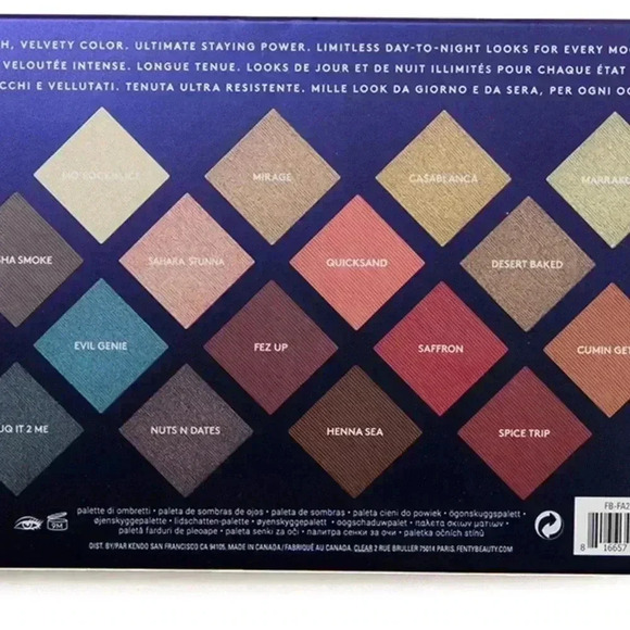 NIP Fenty Beauty Moroccan Spice Eye Shadow Palette - Picture 2 of 3